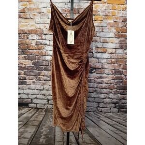 Mia Joy Folie Dress Rose-Taupe Brand New With Tags Size Large Summer Style